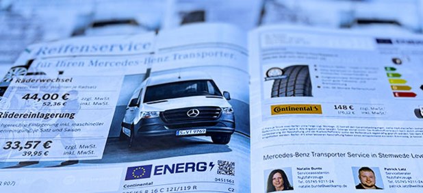 Flyer Ganzjahresreifen für Ihren Mercedes-Benz Transporter | Autohaus Weitkamp in Stemwede-Levern